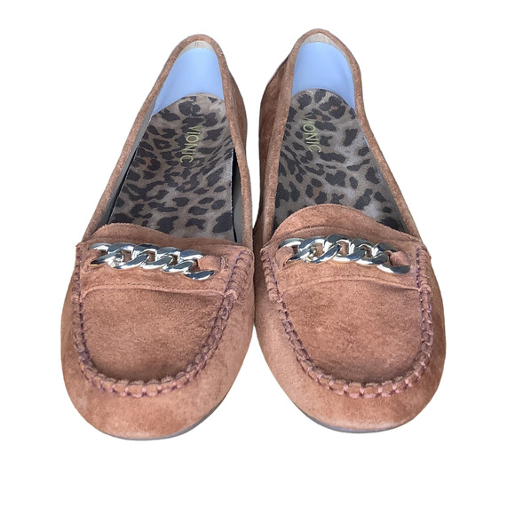 Vionic Shoes 1 Brown Suede Mesa Driving 